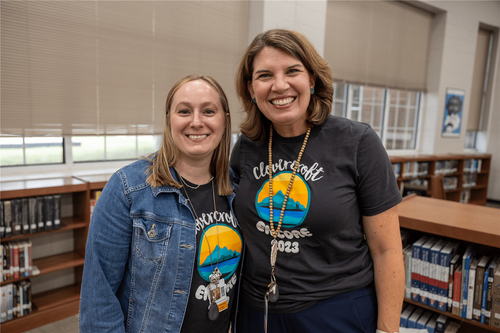Principal and Assistant Principal smiling